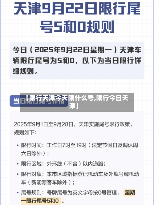 【限行天津今天限什么号,限行今日天津】